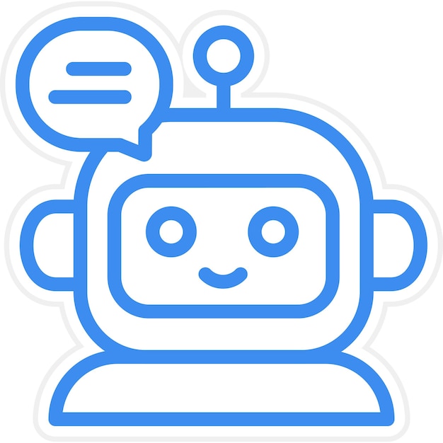 Vector Design Chatbot Icon Style