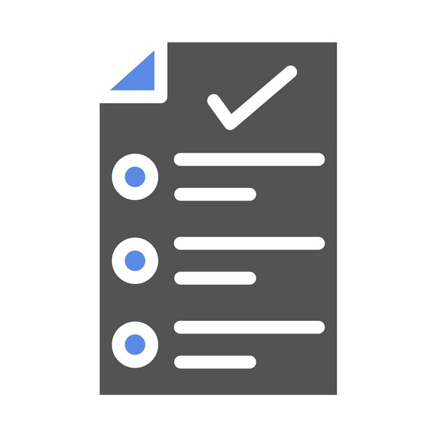 Vector Design Check File Icon Style