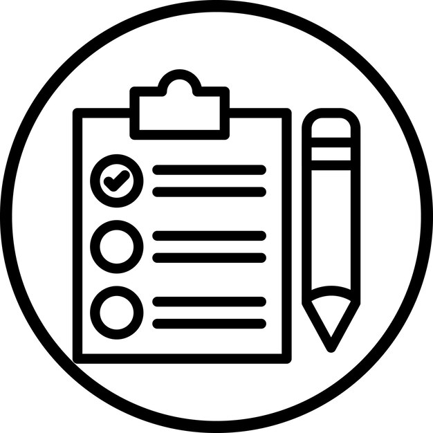 Vector Design Checklist Icon Style