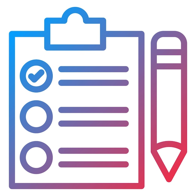 vector design checklist icon style
