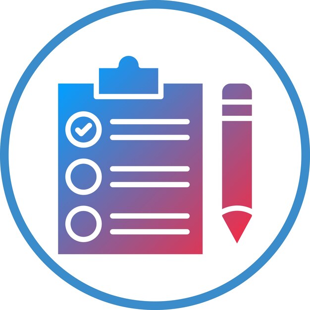 Vector Design Checklist Icon Style