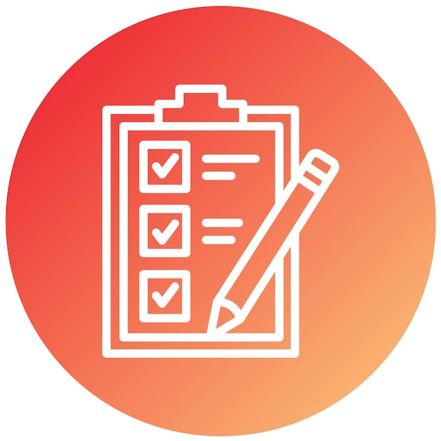 Vector Design Checklist Icon Style