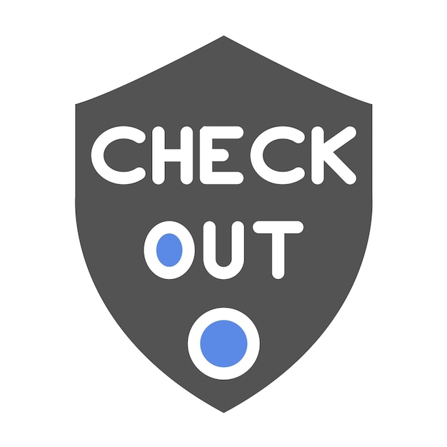 vector design checkout button icon style