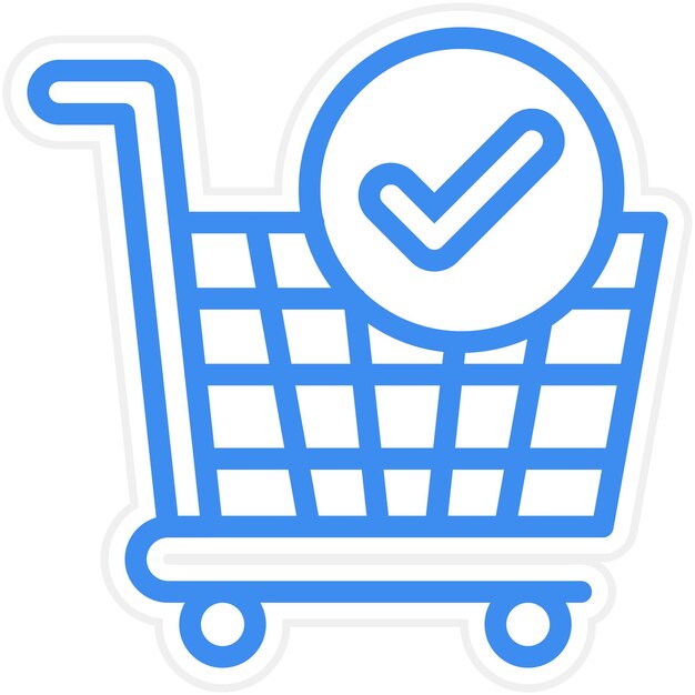 Vector Design Checkout Icon Style