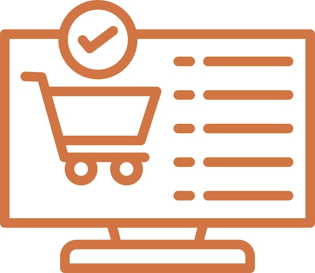 Vector Design Checkout Icon Style