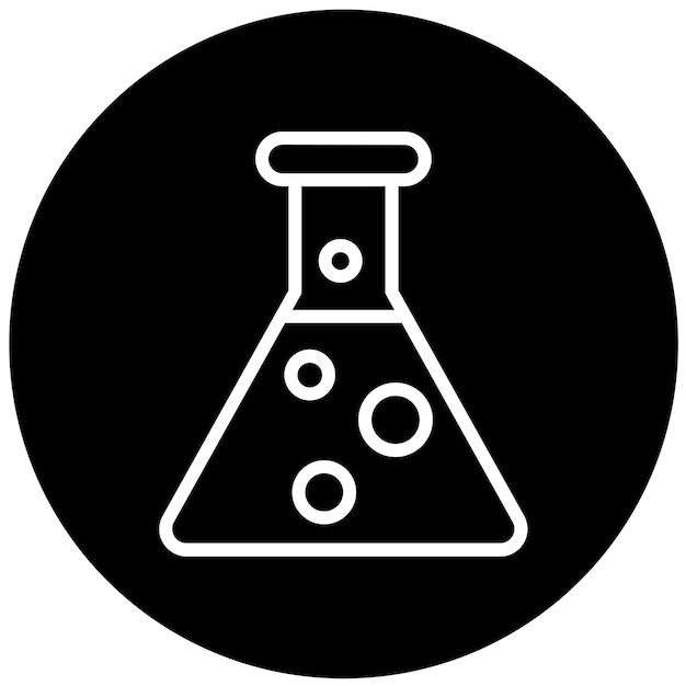 Vector Design Chemistry Flask Icon Style