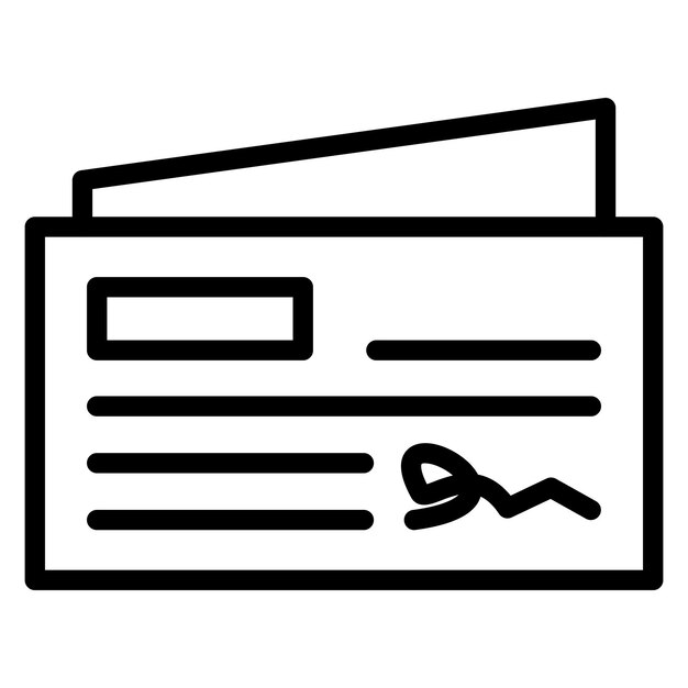 Vector Design Cheque Icon Style