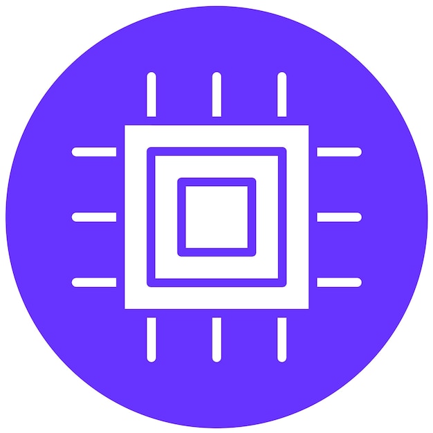 Vector Design Chipset Icon Style