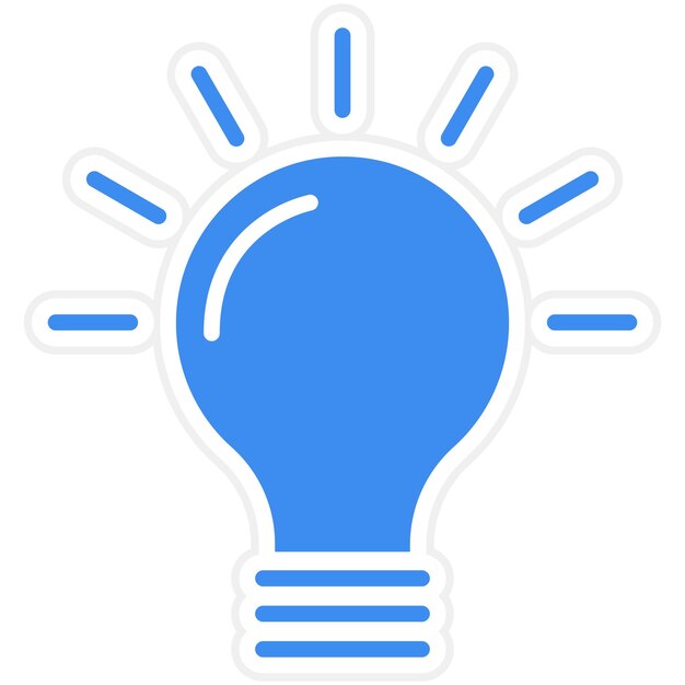 vector design circular lamp icon style