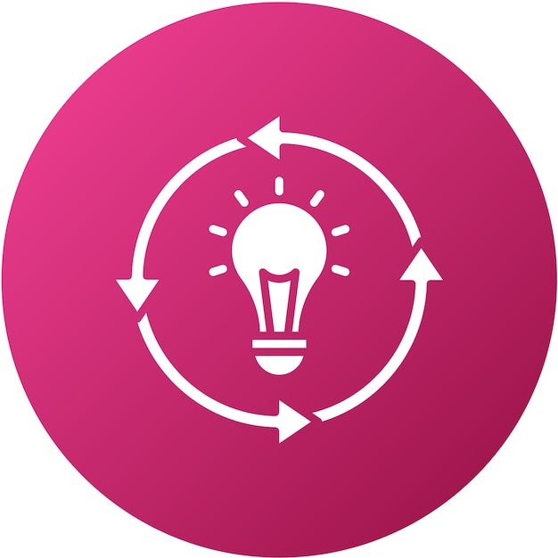 Vector Design Circular Thinking Icon Style