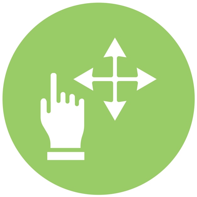 vector design click and drag icon style