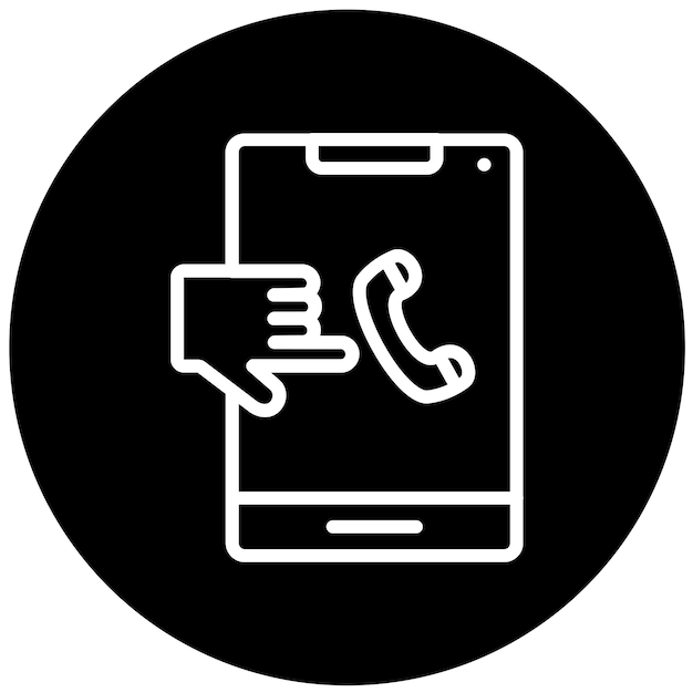 vector design clicktocall icon style