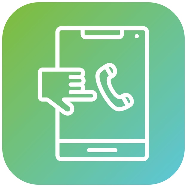 vector design clicktocall icon style