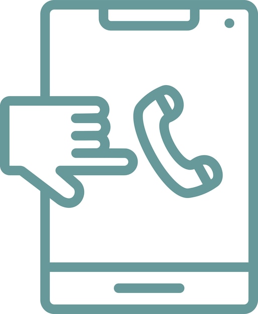 vector design clicktocall icon style