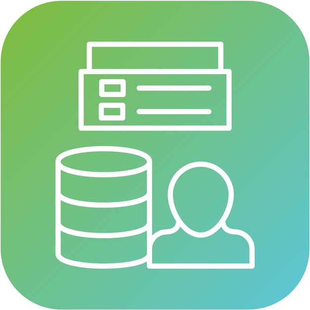 vector design client database icon style