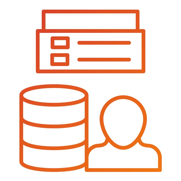 vector design client database icon style