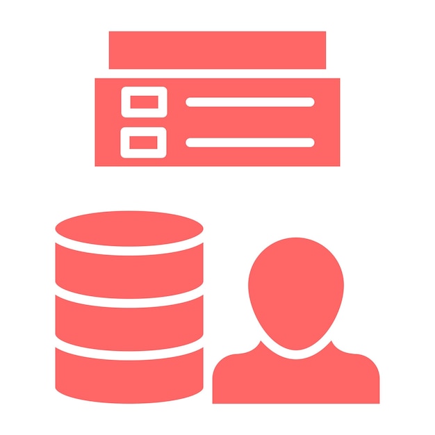 vector design client database icon style