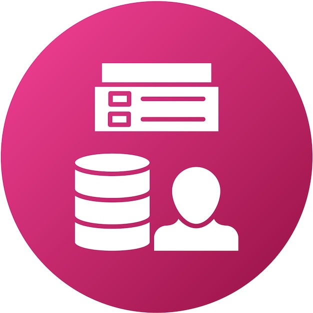 Vector Design Client Database Icon Style