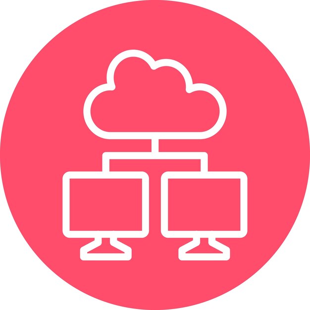 Vector Design Cloud Computing Icon Style