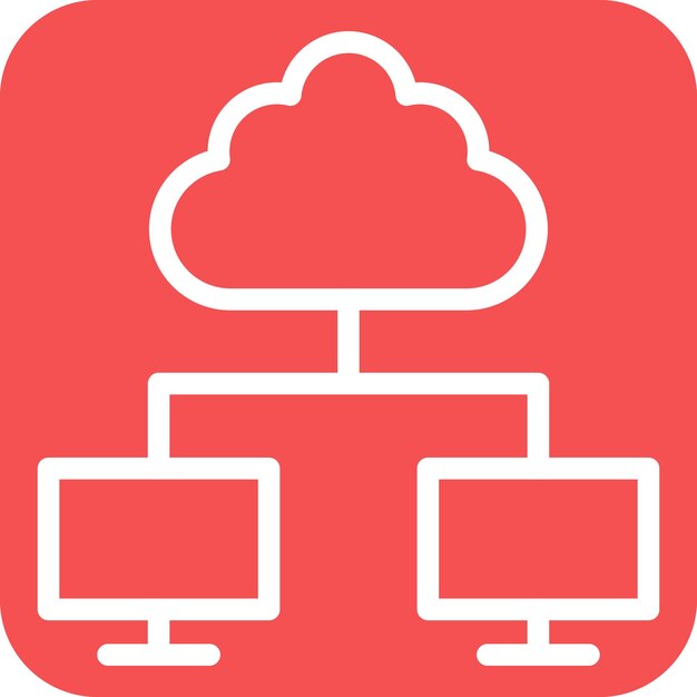 Vector Design Cloud Computing Icon Style