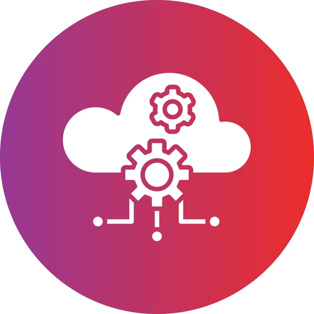 vector design cloud computing icon style