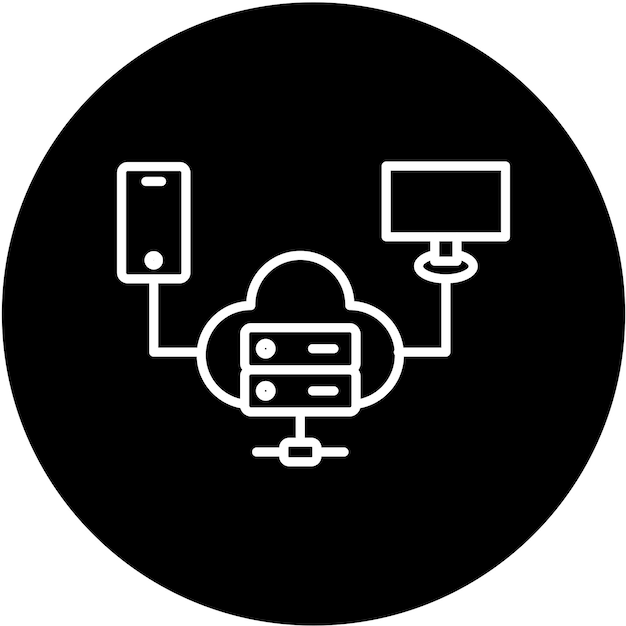 Vector Design Cloud Computing Icon Style