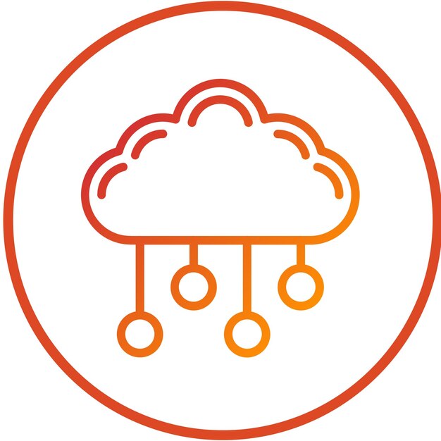 Vector Design Cloud Computing Icon Style