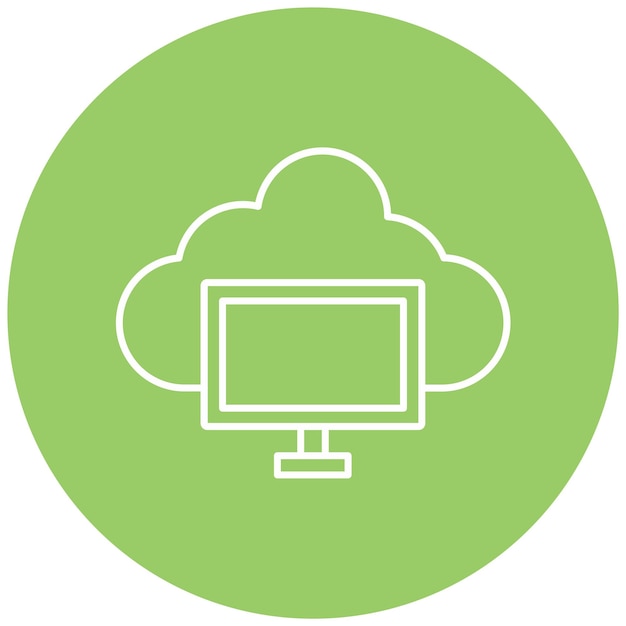 vector design cloud computing icon style