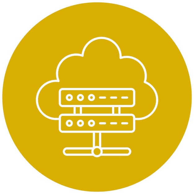 vector design cloud computing icon style