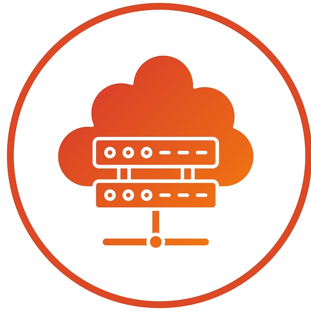 vector design cloud computing icon style