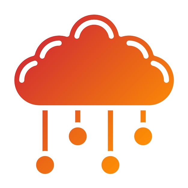 Vector Design Cloud Computing Icon Style