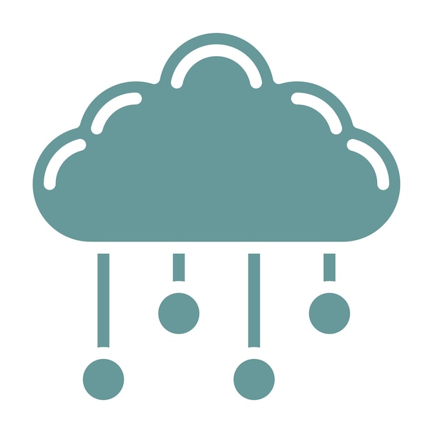 Vector Design Cloud Computing Icon Style