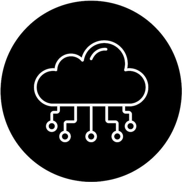 Vector Design Cloud Computing Icon Style