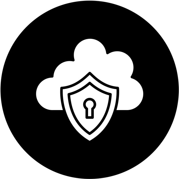 Vector Design Cloud Safety Icon Style