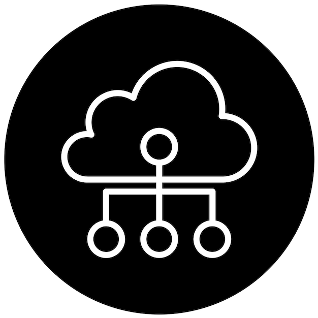 Vector Design Cloud Workspace Icon Style