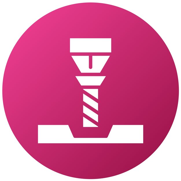 Vector Design CNC Machine Icon Style