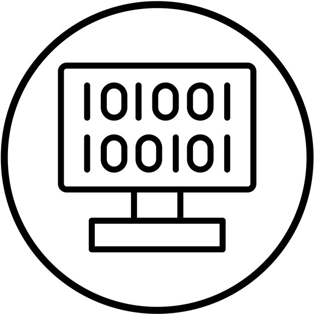 Vector Design Code Crypt Icon Style