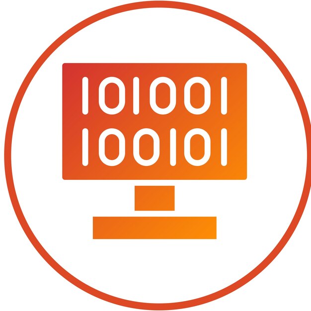 Vector Design Code Crypt Icon Style
