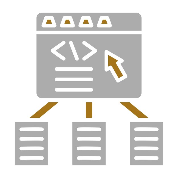 vector design code framework icon style