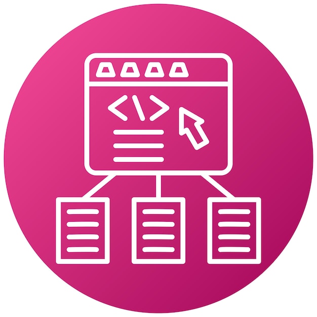 vector design code framework icon style