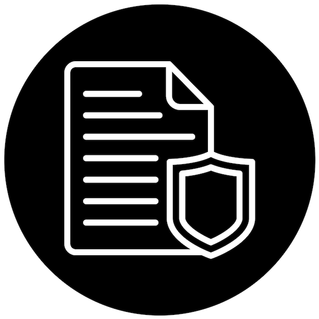 Vector Design Code Guardian Icon Style