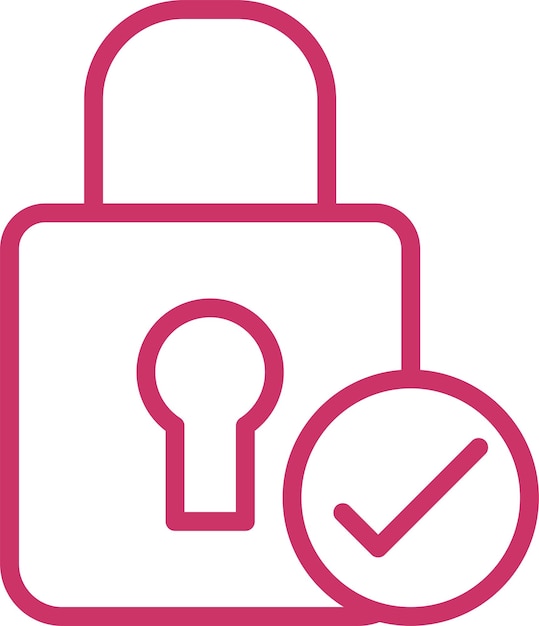 Vector Design Code Lock Icon Style