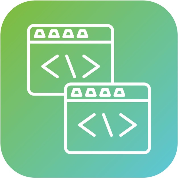 vector design code refactoring icon style