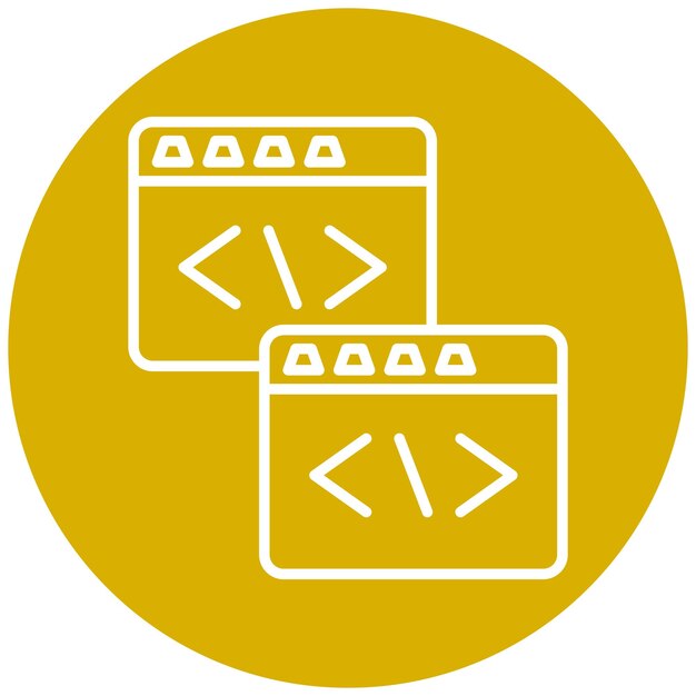 vector design code refactoring icon style