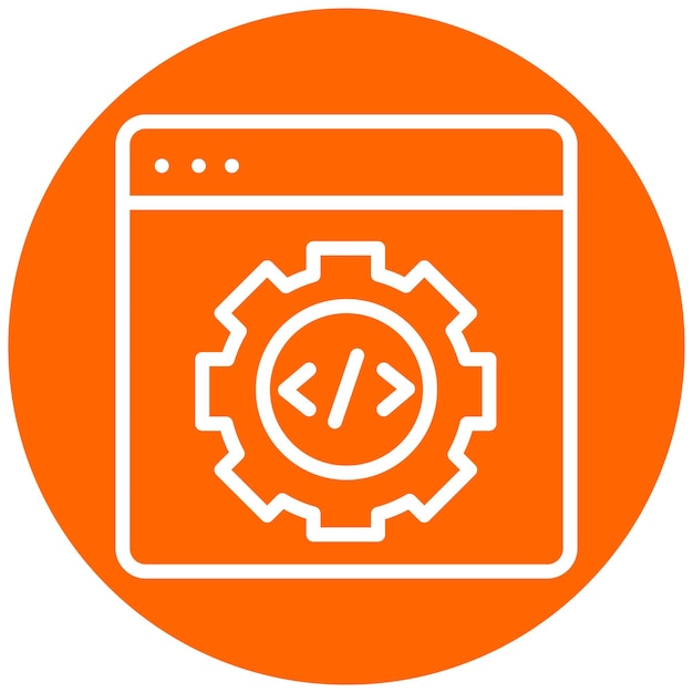 Vector Design Code Settings Icon Style