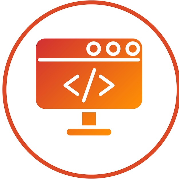 vector design coding icon style
