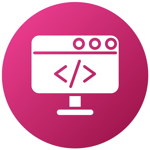 vector design coding icon style