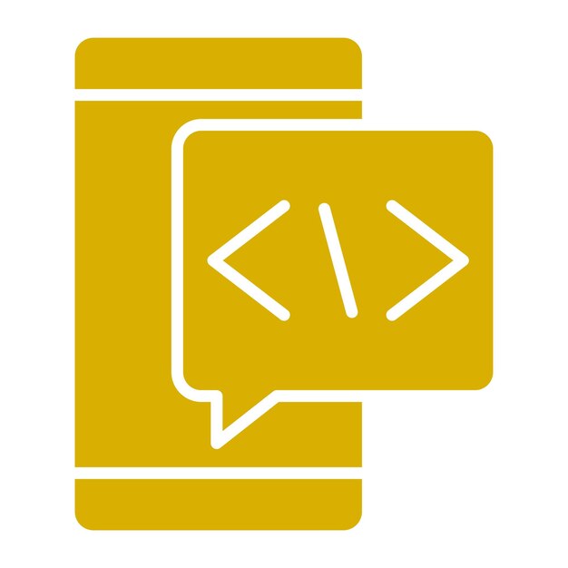 Vector Design Coding Language Icon Style