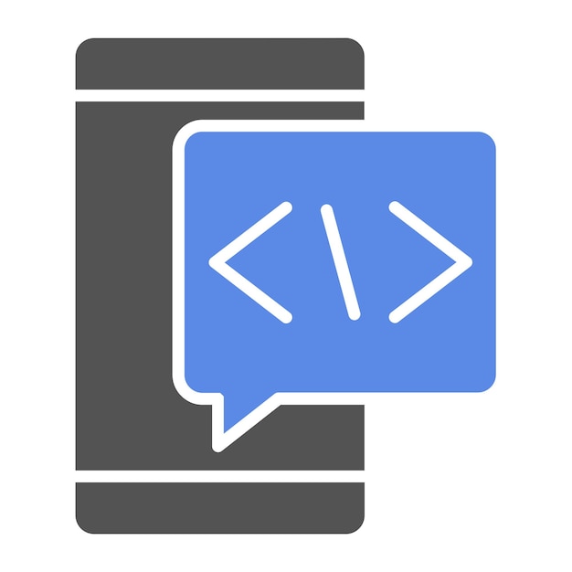 Vector Design Coding Language Icon Style