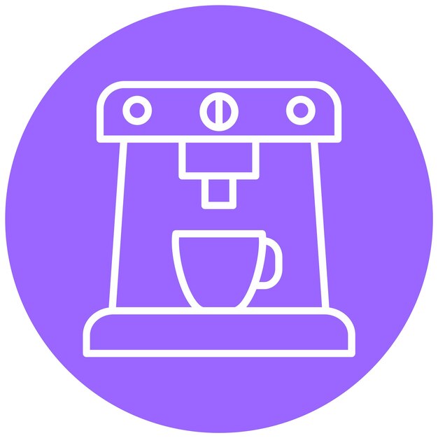 Vector Design Coffee Machine Icon Style